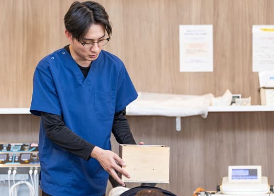 施術の様子